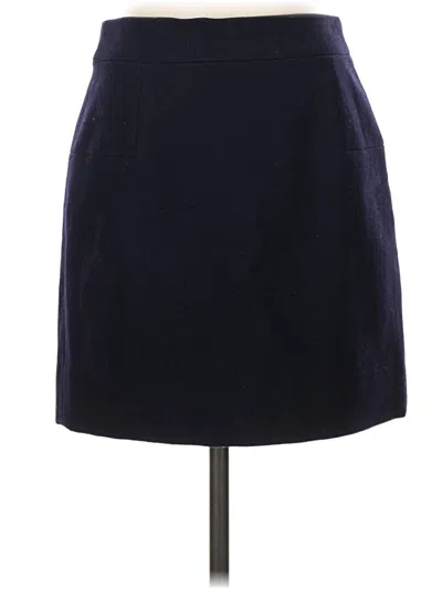 Pre-owned Jcrew Wool Skirt In Blue