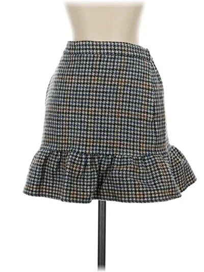Pre-owned Jcrew Wool Skirt In Blue