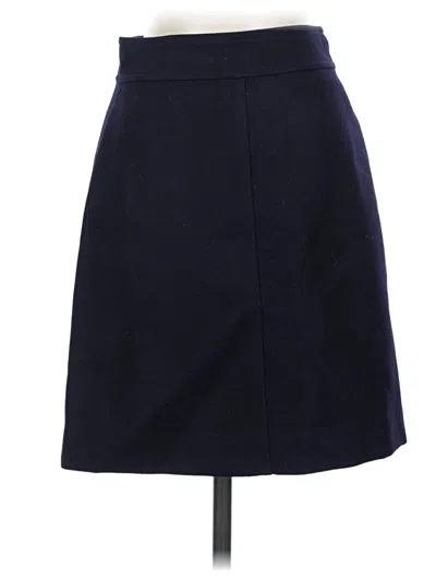 Pre-owned Jcrew Wool Skirt In Blue