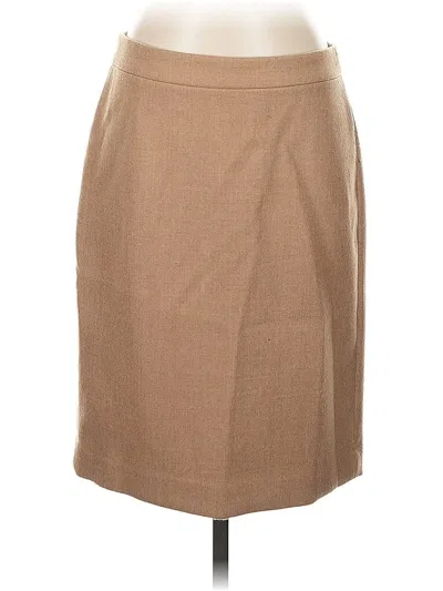 Pre-owned Jcrew Wool Skirt In Brown