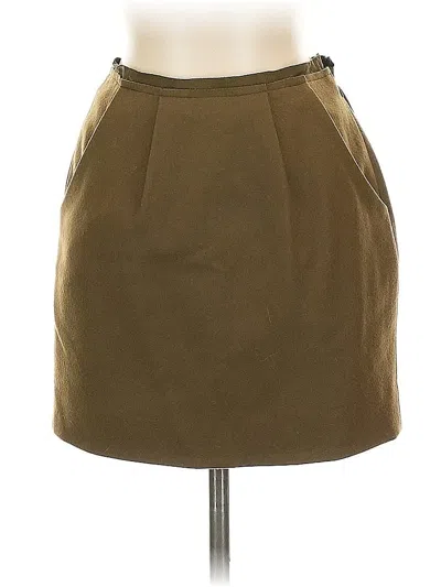 Pre-owned Jcrew Wool Skirt In Brown