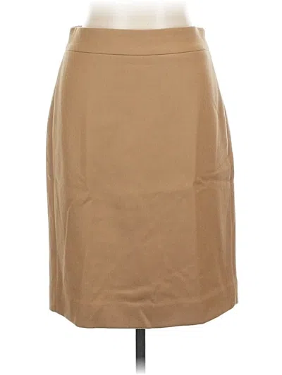 Pre-owned Jcrew Wool Skirt In Brown