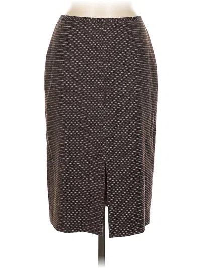 Pre-owned Jcrew Wool Skirt In Brown