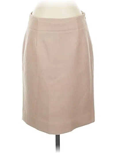 Pre-owned Jcrew Wool Skirt In Brown