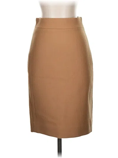 Pre-owned Jcrew Wool Skirt In Brown