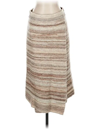 Pre-owned Jcrew Wool Skirt In Brown