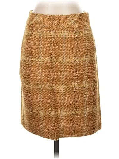 Pre-owned Jcrew Wool Skirt In Brown
