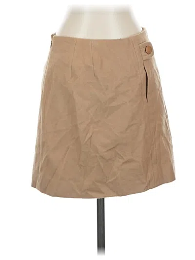 Pre-owned Jcrew Wool Skirt In Brown