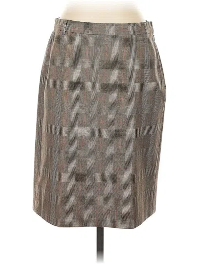 Pre-owned Jcrew Wool Skirt In Brown