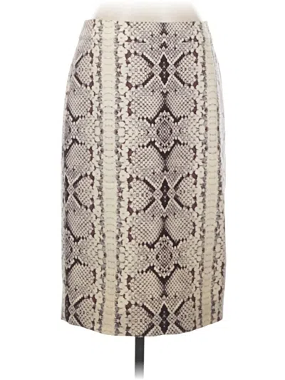 Pre-owned Jcrew Wool Skirt In Brown