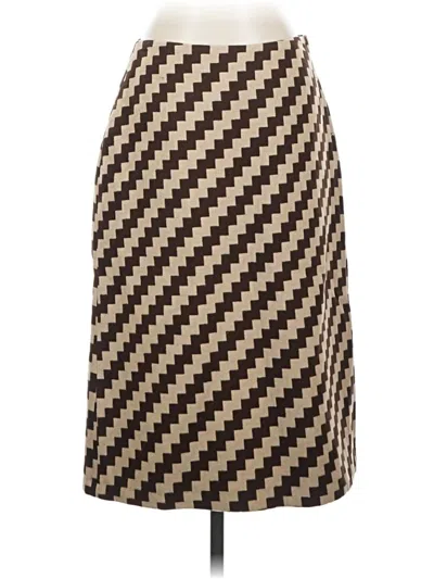 Pre-owned Jcrew Wool Skirt In Brown