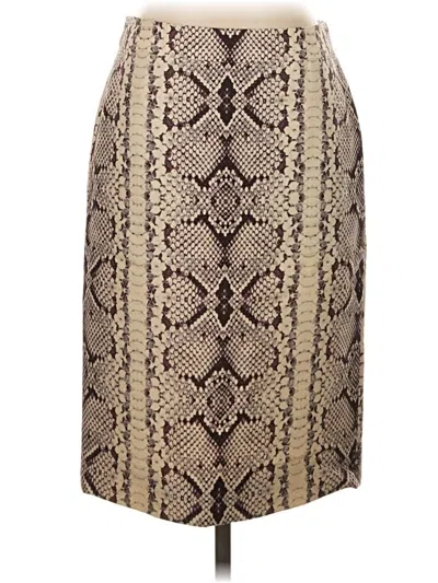 Pre-owned Jcrew Wool Skirt In Brown