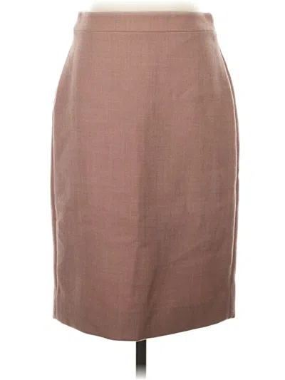 Pre-owned Jcrew Wool Skirt In Brown