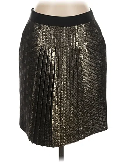 Pre-owned Jcrew Wool Skirt In Gold