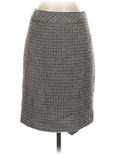 Pre-owned Jcrew Wool Skirt In Gray