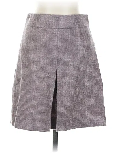 Pre-owned Jcrew Wool Skirt In Gray