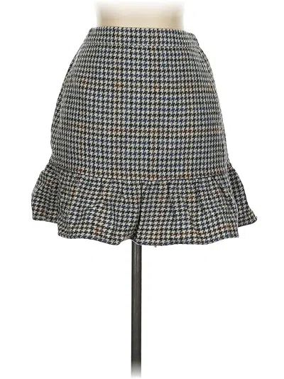 Pre-owned Jcrew Wool Skirt In Gray