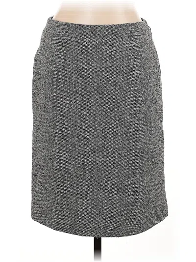 Pre-owned Jcrew Wool Skirt In Gray