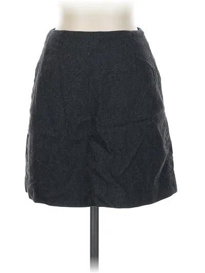 Pre-owned Jcrew Wool Skirt In Gray