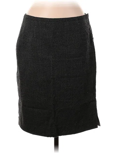 Pre-owned Jcrew Wool Skirt In Gray
