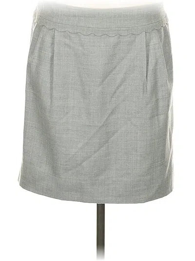 Pre-owned Jcrew Wool Skirt In Gray
