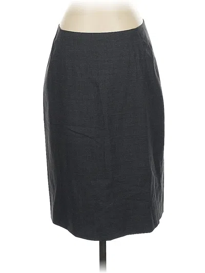 Pre-owned Jcrew Wool Skirt In Gray