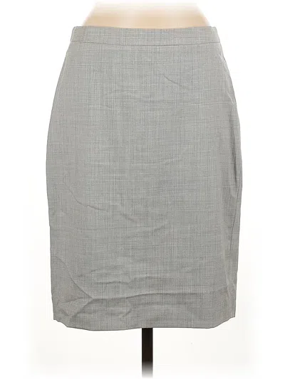 Pre-owned Jcrew Wool Skirt In Gray