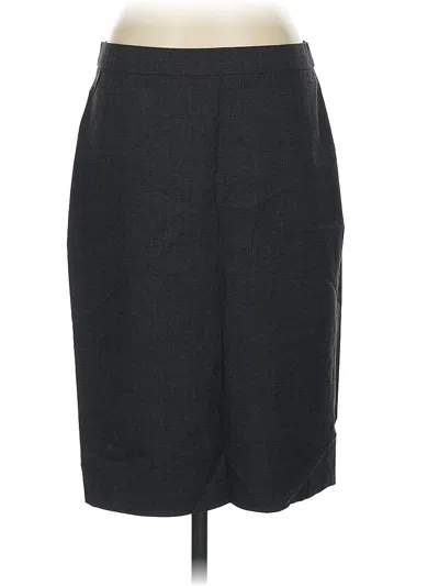 Pre-owned Jcrew Wool Skirt In Gray