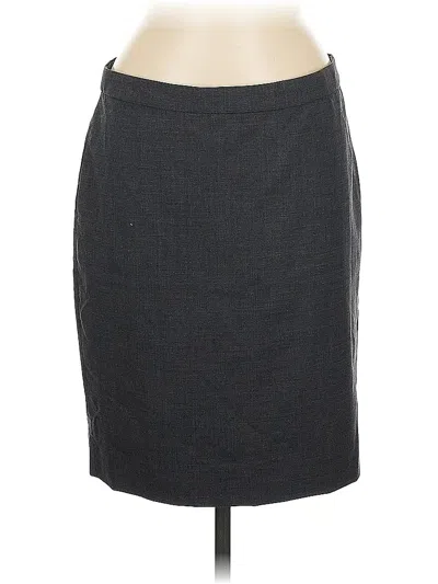 Pre-owned Jcrew Wool Skirt In Gray