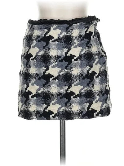 Pre-owned Jcrew Wool Skirt In Gray