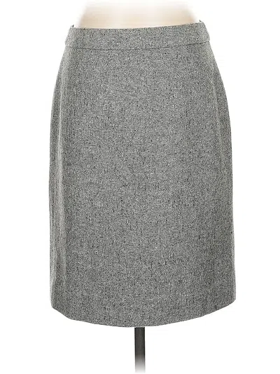 Pre-owned Jcrew Wool Skirt In Gray