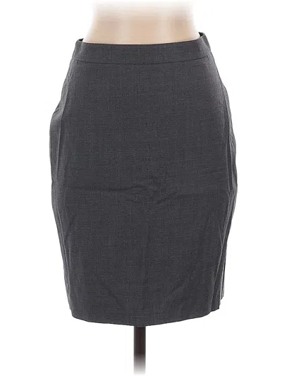 Pre-owned Jcrew Wool Skirt In Gray