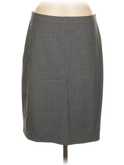Pre-owned Jcrew Wool Skirt In Gray