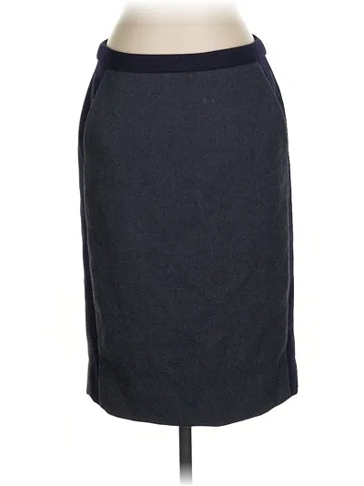 Pre-owned Jcrew Wool Skirt In Gray