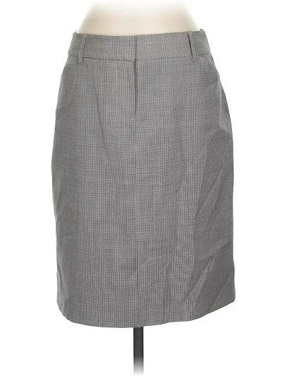 Pre-owned Jcrew Wool Skirt In Gray