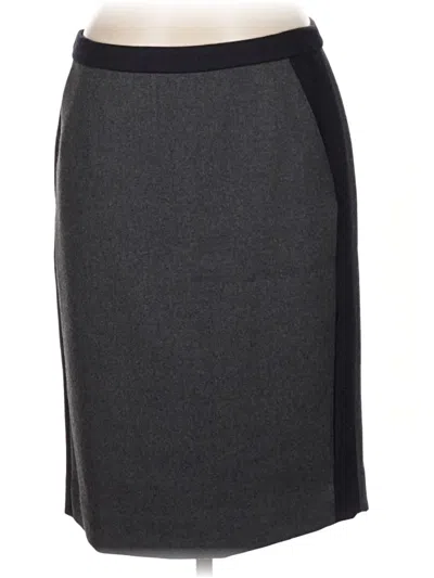 Pre-owned Jcrew Wool Skirt In Gray