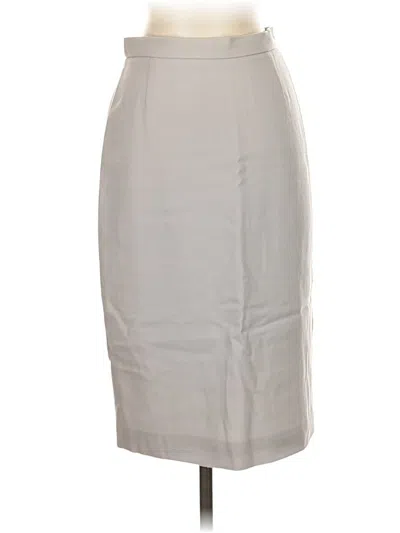 Pre-owned Jcrew Wool Skirt In Gray