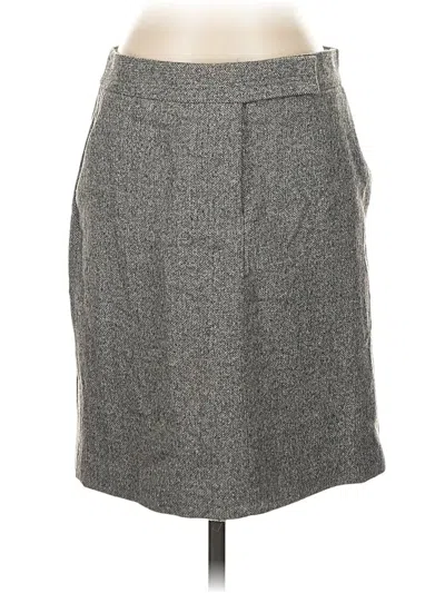 Pre-owned Jcrew Wool Skirt In Gray