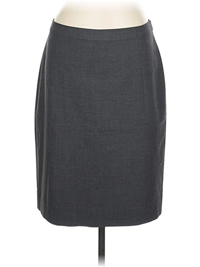 Pre-owned Jcrew Wool Skirt In Gray