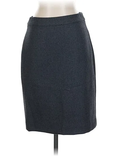Pre-owned Jcrew Wool Skirt In Gray