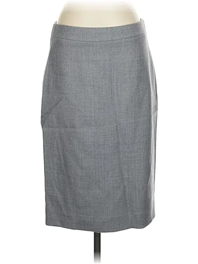Pre-owned Jcrew Wool Skirt In Gray
