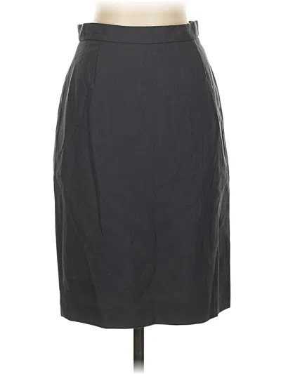 Pre-owned Jcrew Wool Skirt In Gray
