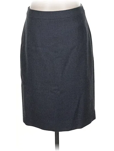 Pre-owned Jcrew Wool Skirt In Gray