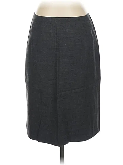 Pre-owned Jcrew Wool Skirt In Gray