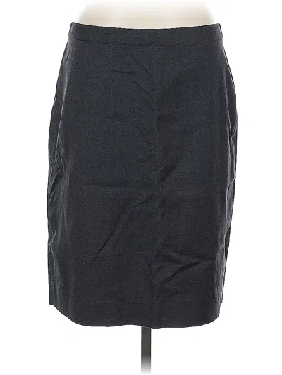 Pre-owned Jcrew Wool Skirt In Gray