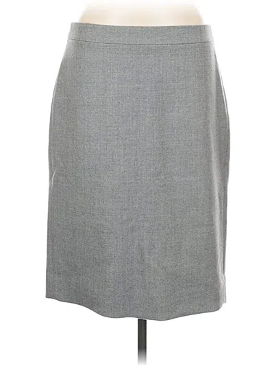 Pre-owned Jcrew Wool Skirt In Gray