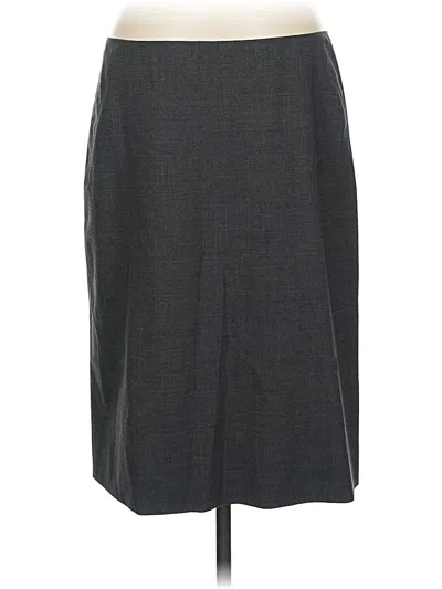 Pre-owned Jcrew Wool Skirt In Gray