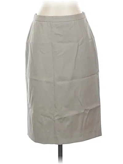 Pre-owned Jcrew Wool Skirt In Gray