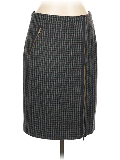 Pre-owned Jcrew Wool Skirt In Gray