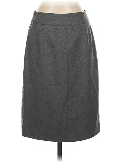 Pre-owned Jcrew Wool Skirt In Gray